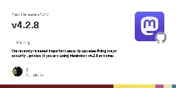 Release v4.2.8 · mastodon/mastodon