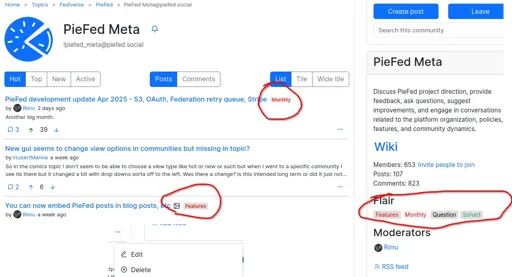Post flair - different in each community