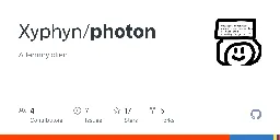 GitHub - Xyphyn/photon: A lemmy client