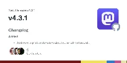 Release v4.3.1 · mastodon/mastodon